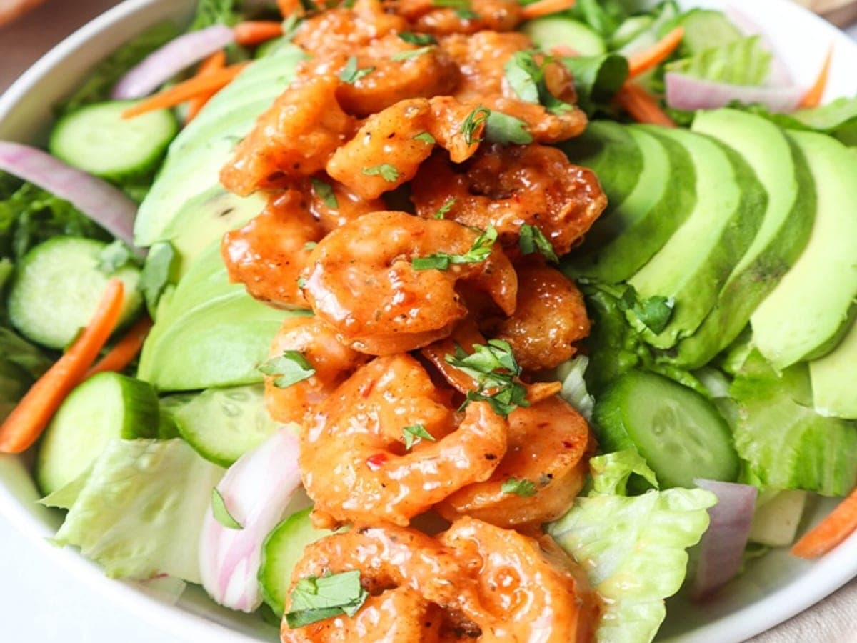 Bang bang prawn salad — Vietnamese recipe