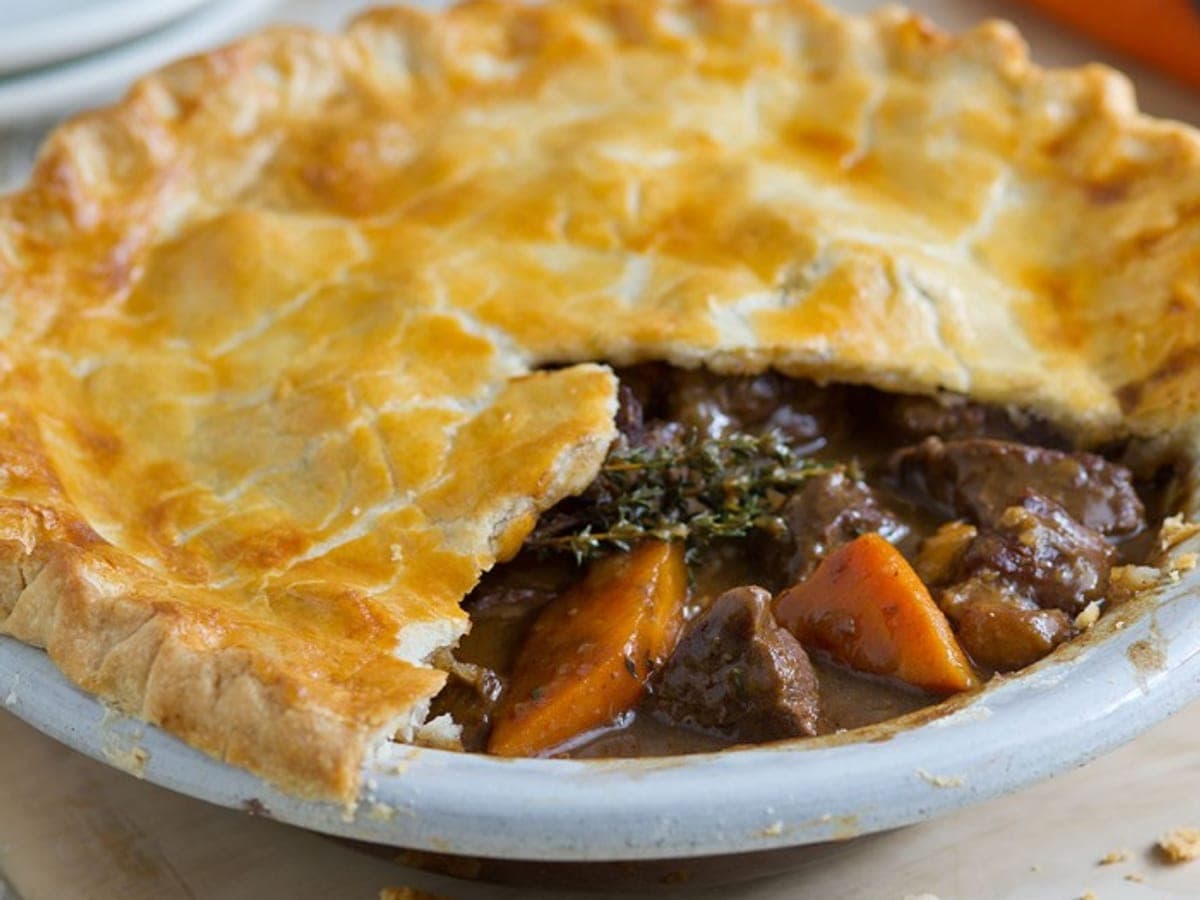 Beef and Mustard Pie — British recipe