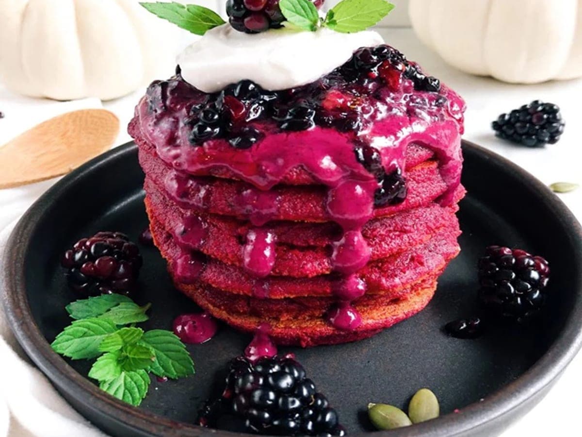 Beetroot pancakes — Ukrainian recipe