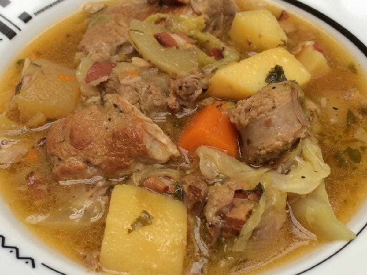 Coddled pork with cider — Irish recipe