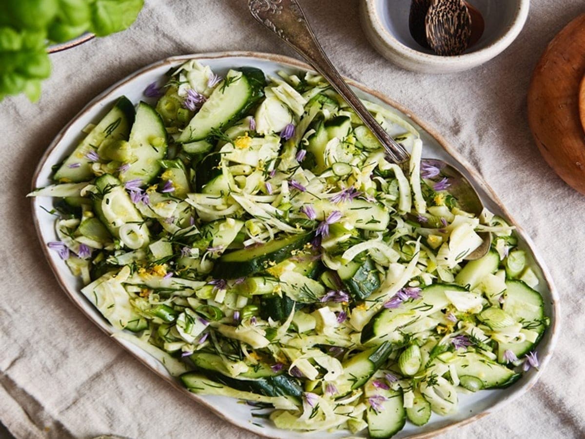 Cucumber & fennel salad — Polish recipe