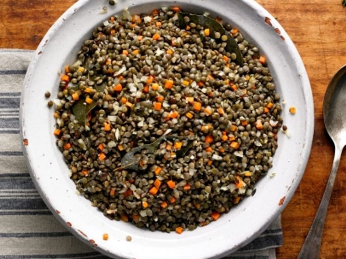 French Lentils With Garlic and Thyme — France recipe