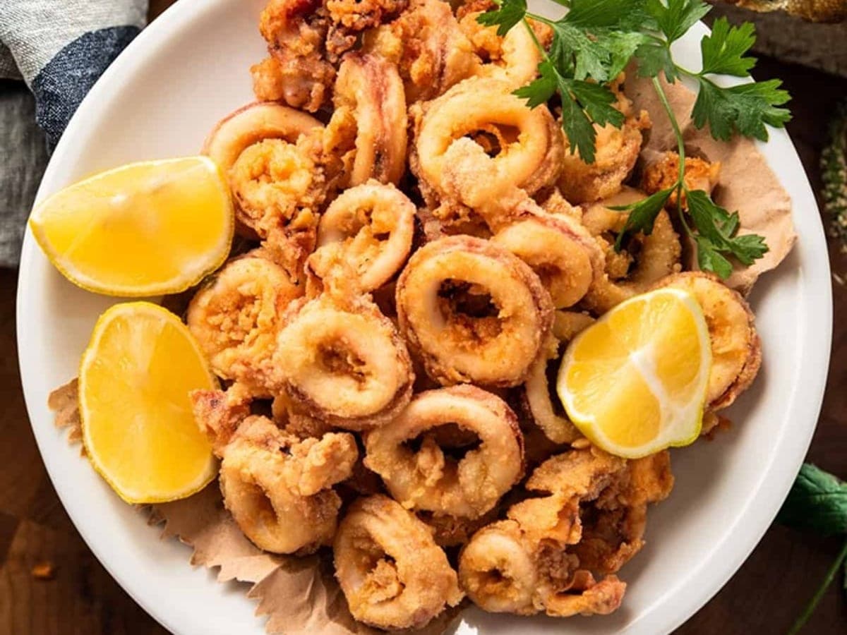 Fried calamari — Spanish recipe