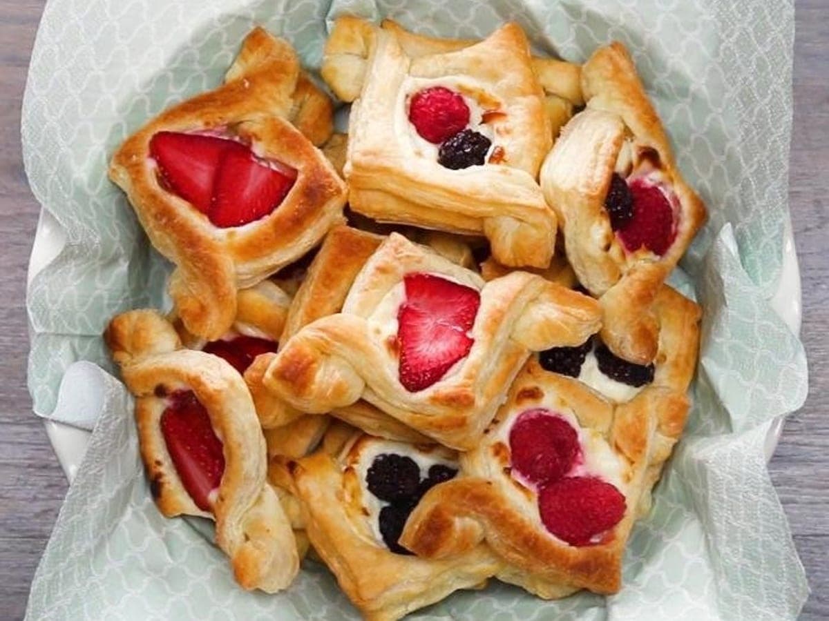 Fruit and Cream Cheese Breakfast Pastries — United States recipe