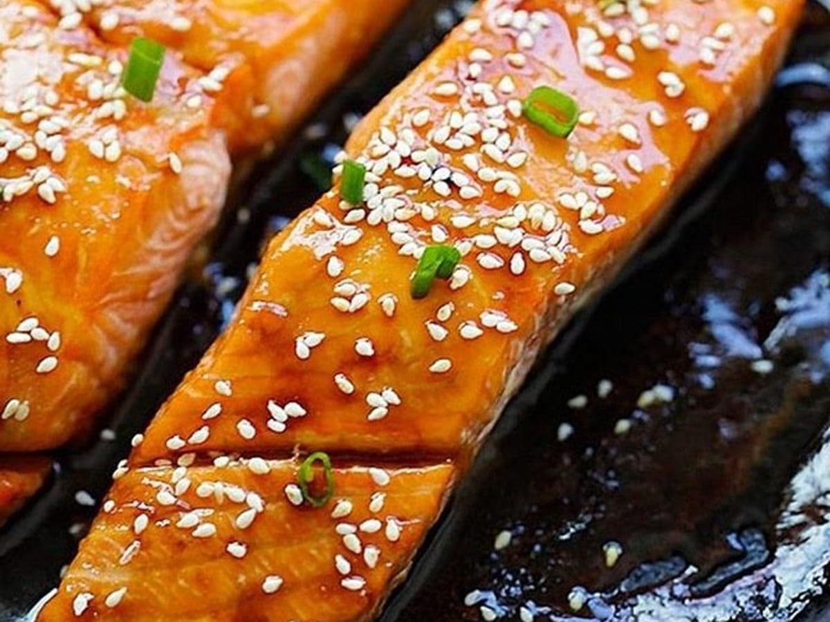 Honey Teriyaki Salmon — Japanese recipe