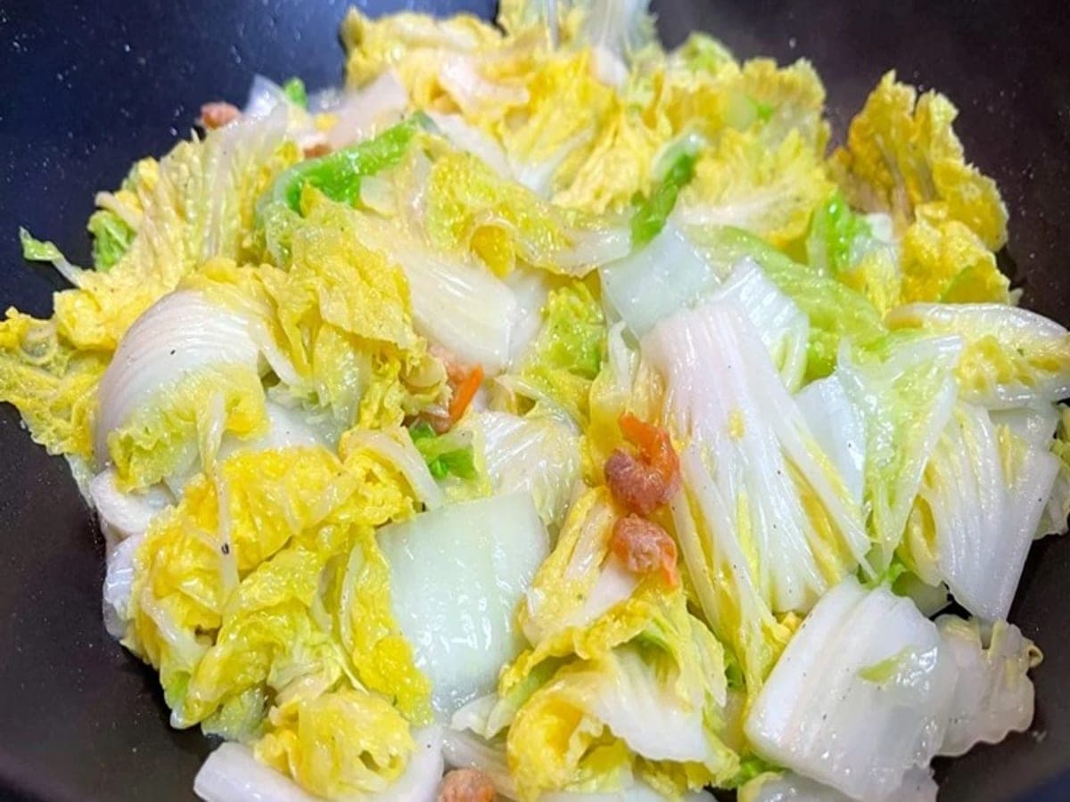 Napa Cabbage with Dried Shrimp — Chinese recipe