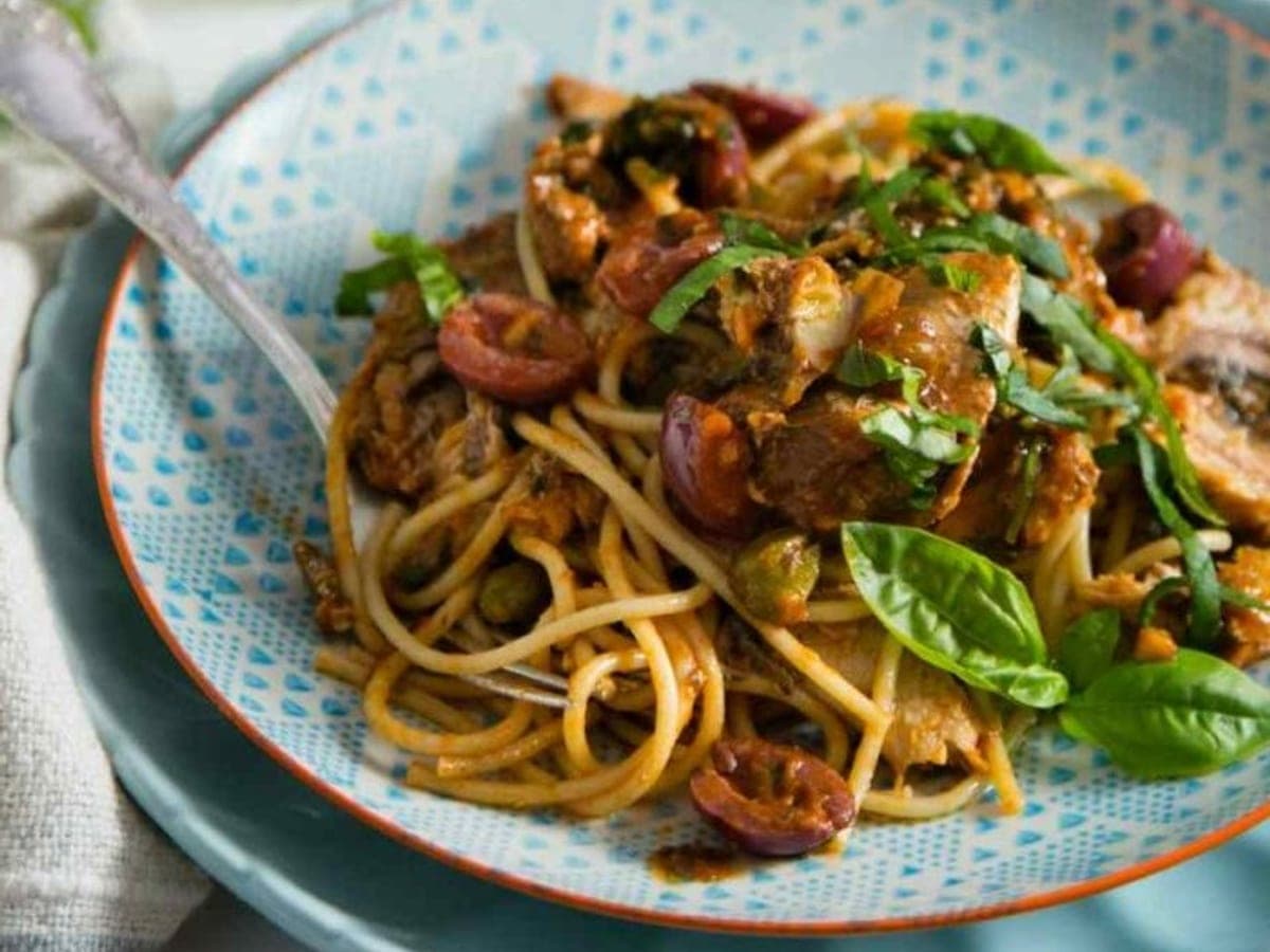 Pilchard puttanesca — Italian recipe