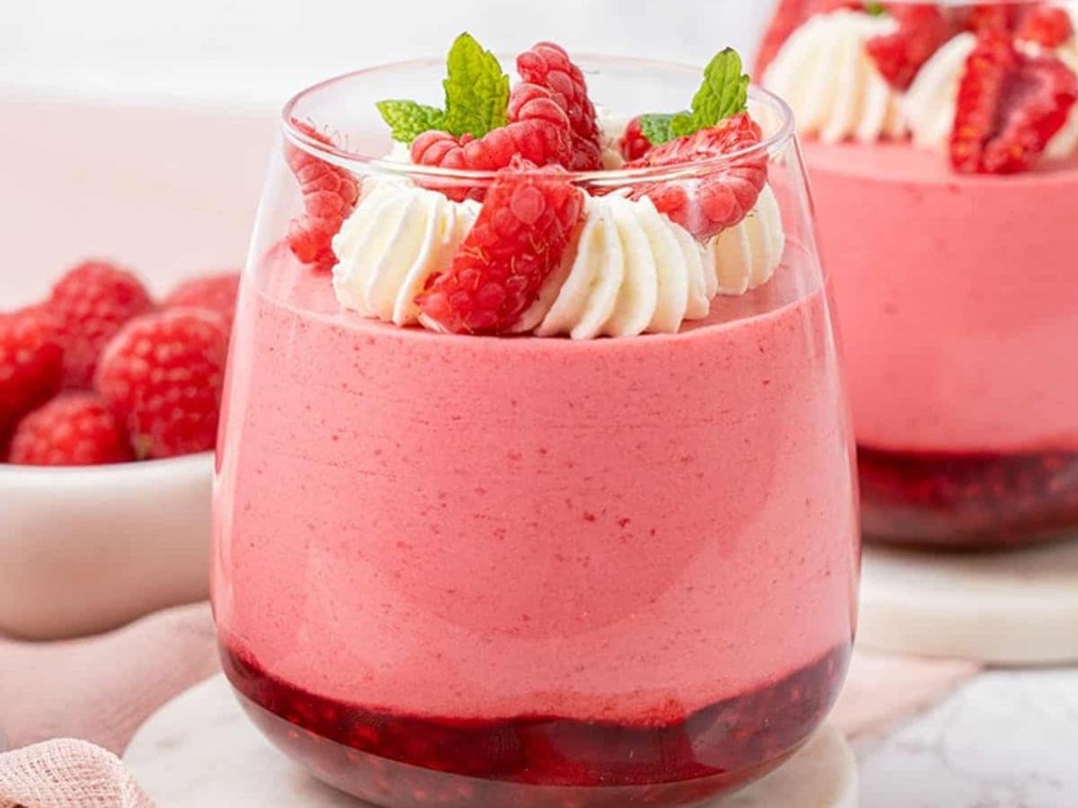 Raspberry mousse — Polish recipe
