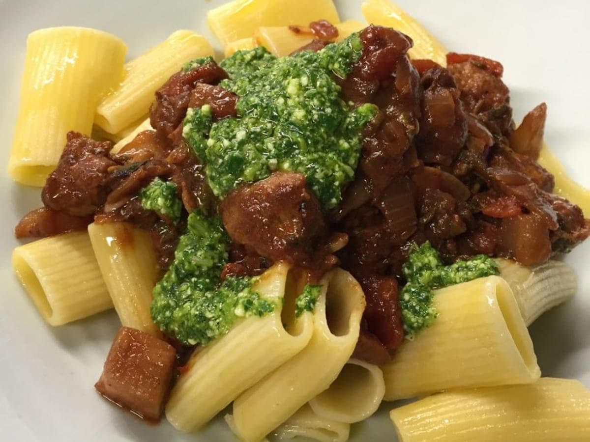 Rigatoni with fennel sausage sauce — Italian recipe