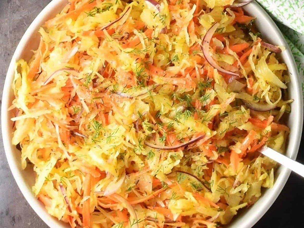 Sauerkraut and Fish Salad — International recipe