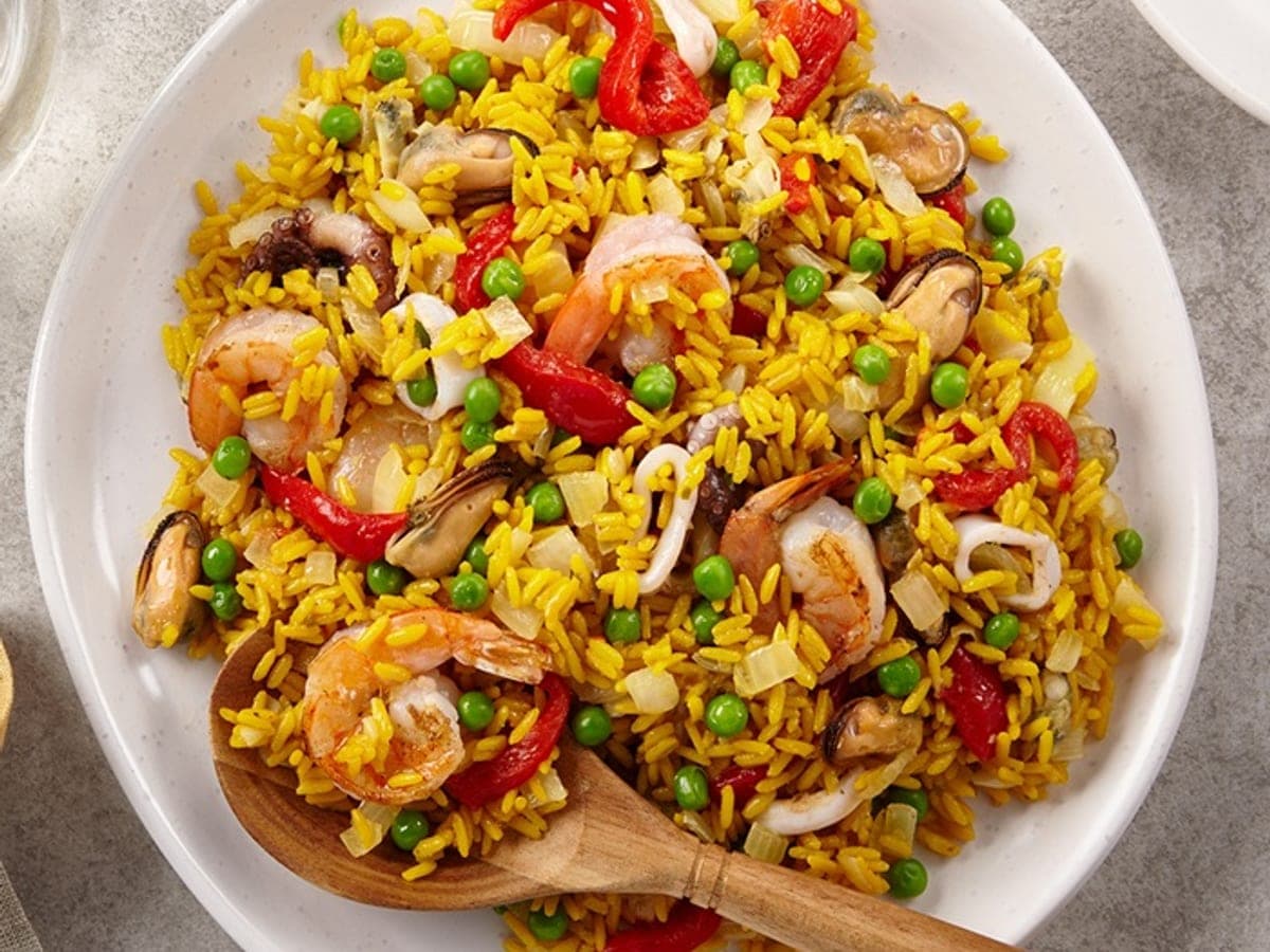 Seafood rice — Spanish recipe