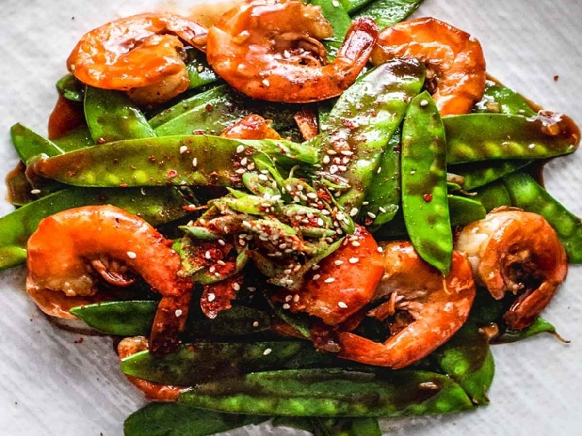 Shrimp With Snow Peas — Chinese recipe