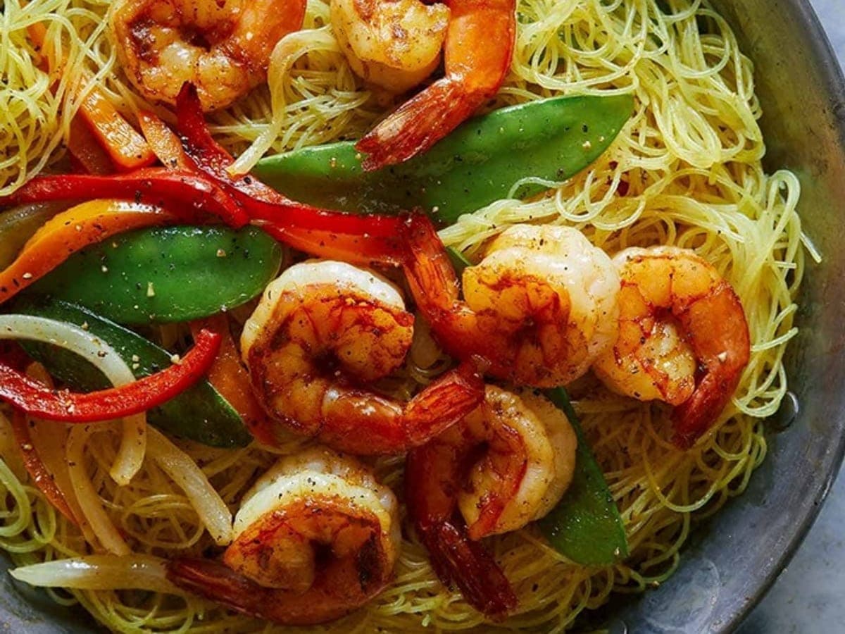Singapore Noodles with Shrimp — Chinese recipe