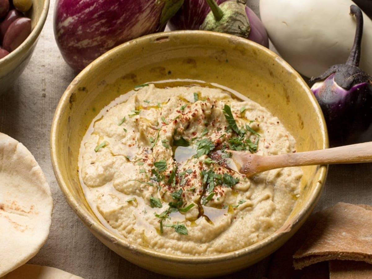 Smoked aubergine purée — Turkish recipe