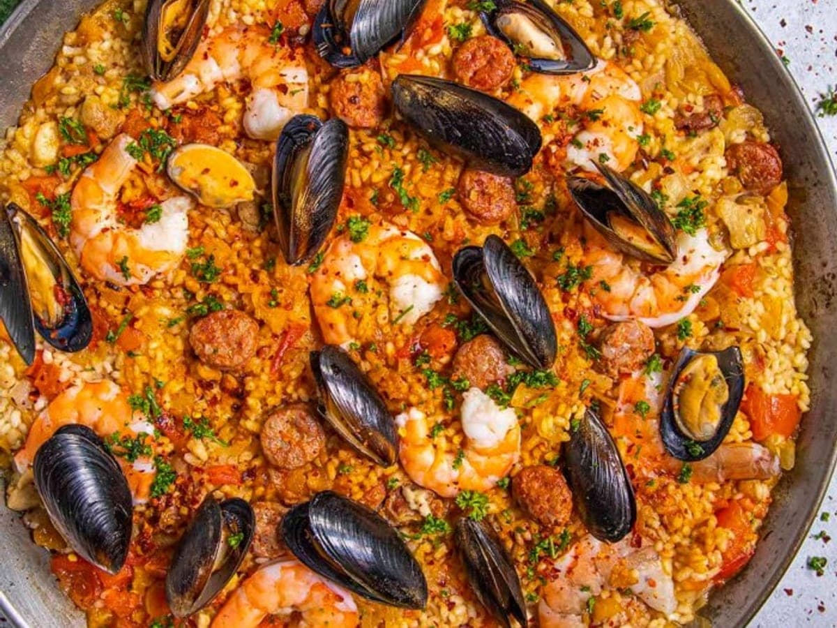 Spanish seafood rice — Spanish recipe