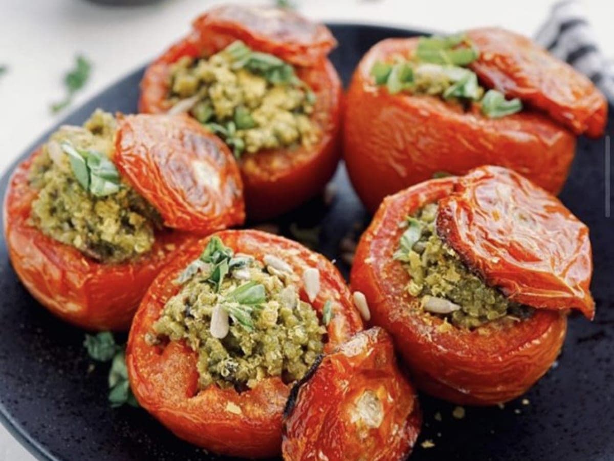 Stuffed Lamb Tomatoes — Greek recipe