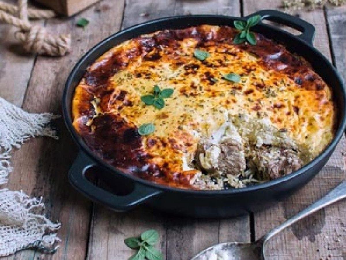 Tavë Kosi Baked Lamb and Yogurt — International recipe
