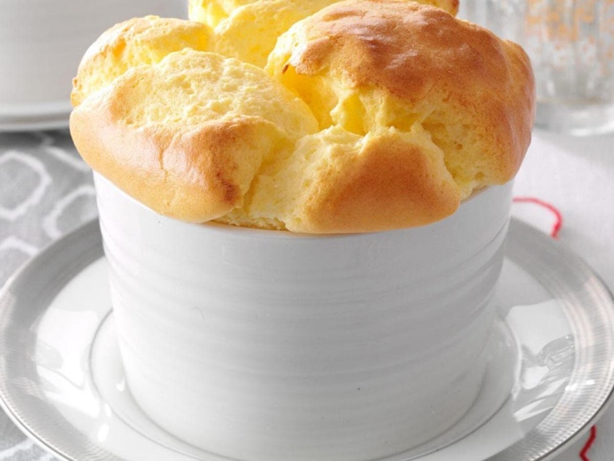 Three-cheese souffles — France recipe