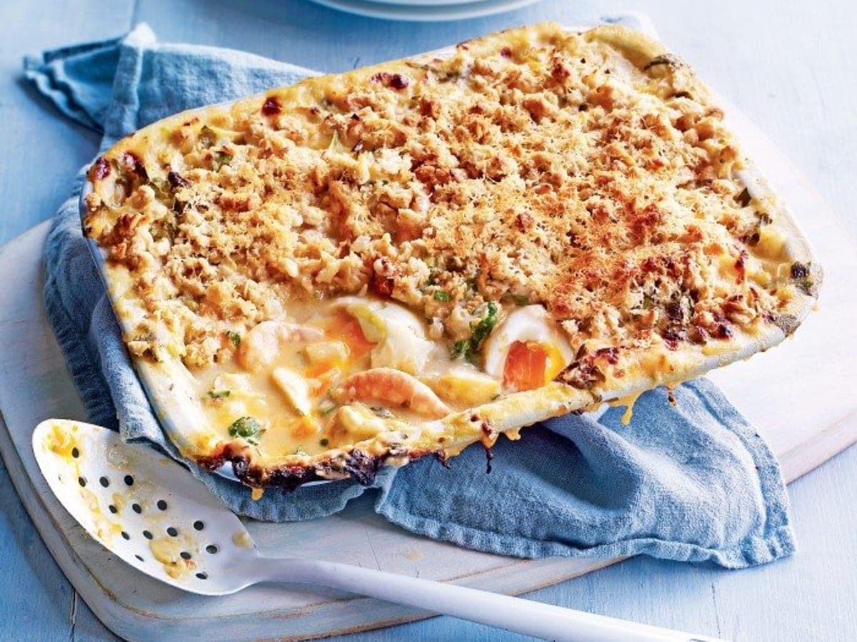 Three Fish Pie — British recipe