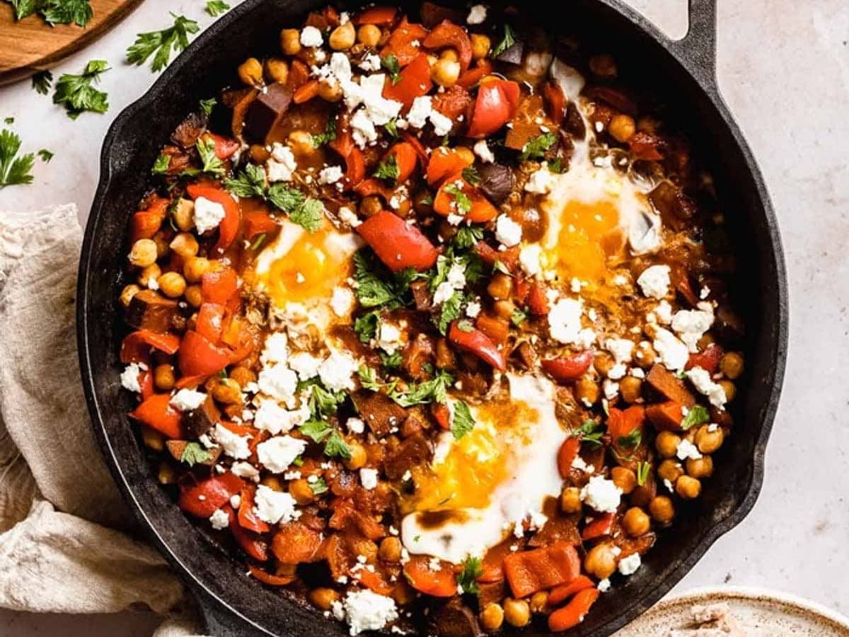 Vegetarian Shakshuka — Saudi Arabian recipe