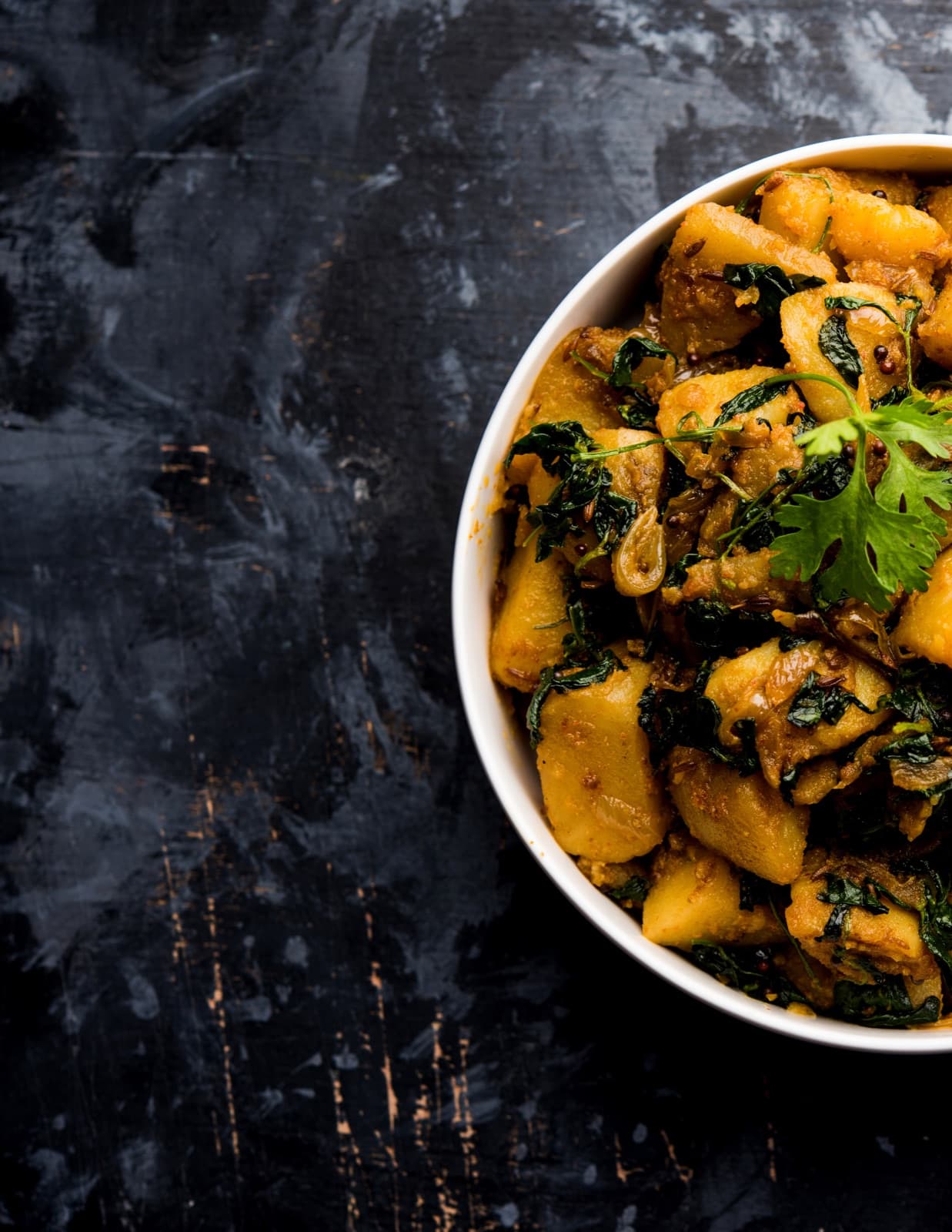 Aloo Methi (Potato & Fenugreek Leaves)