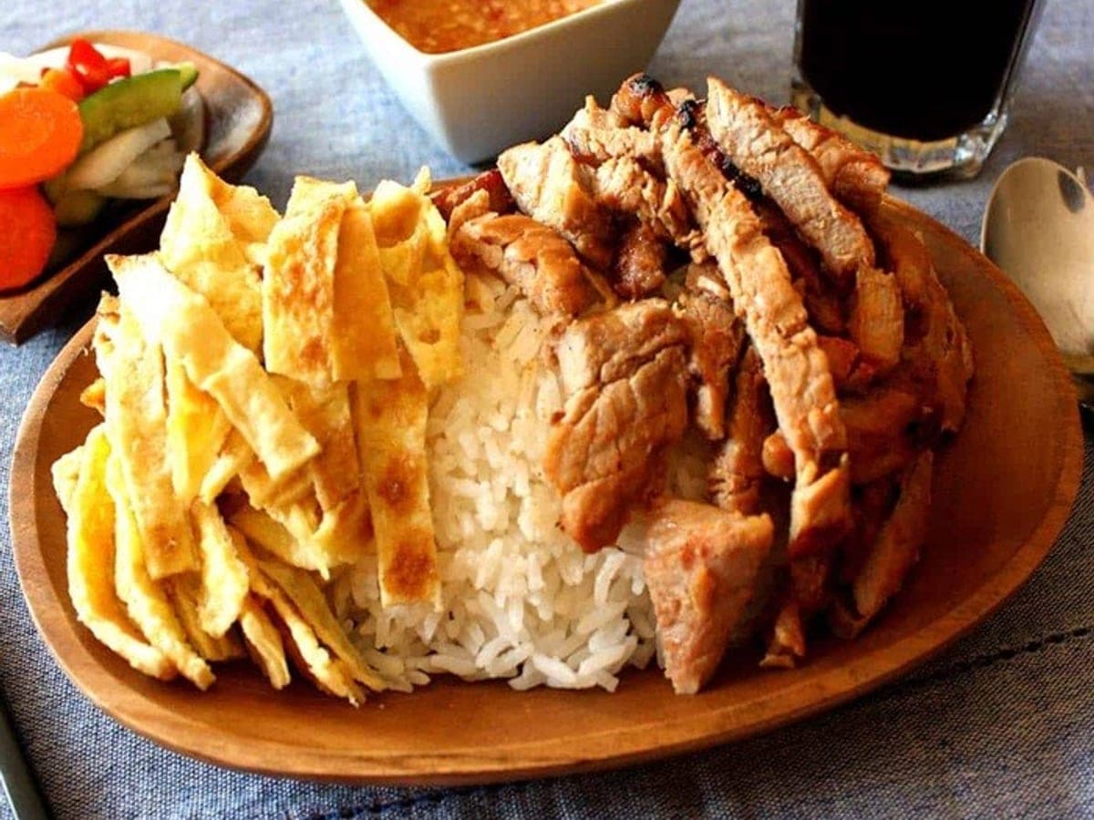 Bai Sach Chrouk – Grilled Pork with Rice — International recipe