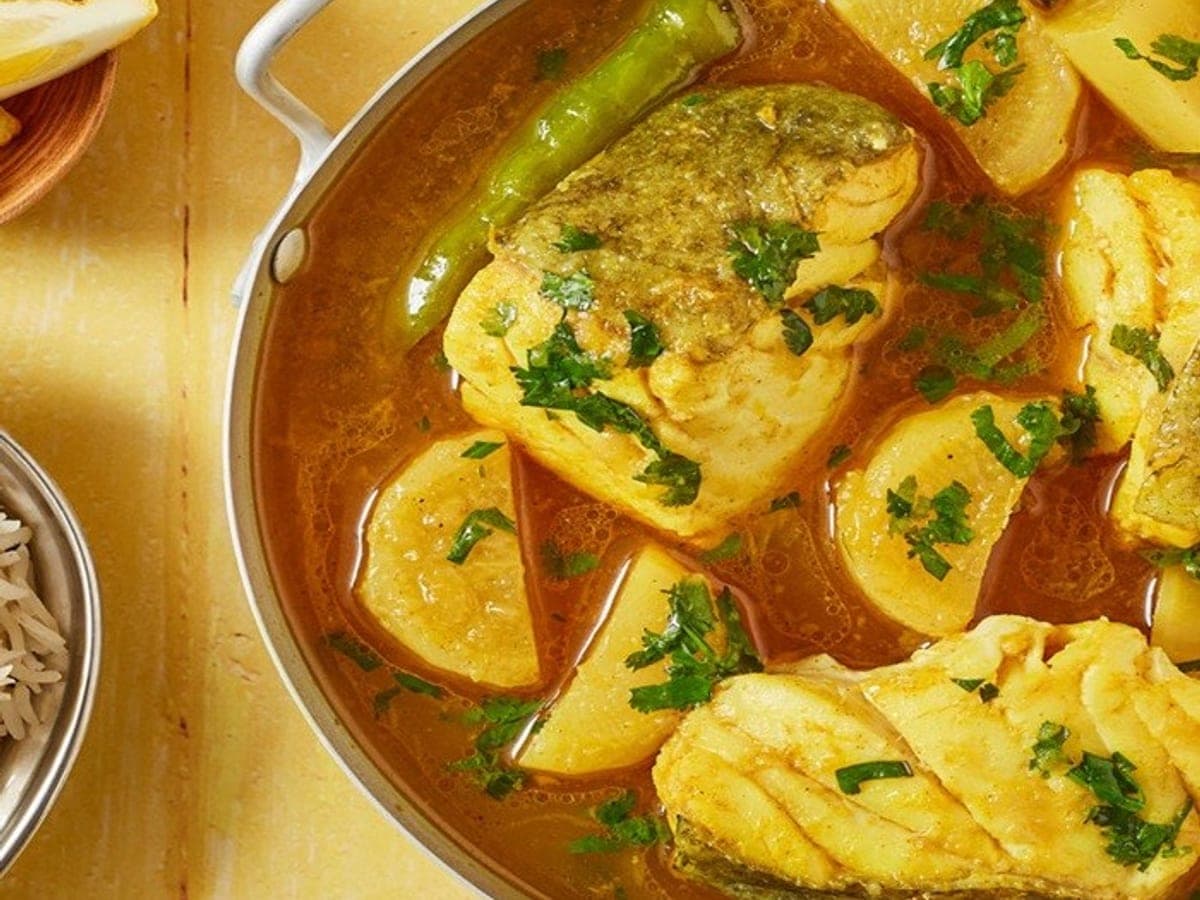 Bangladeshi fish curry with daikon — International recipe