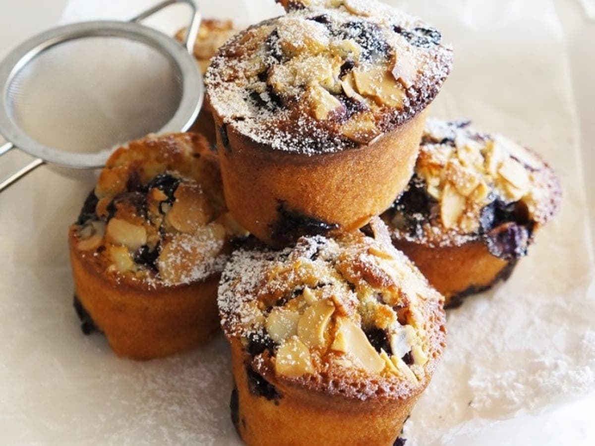 Blueberry & lemon friands — Australian recipe
