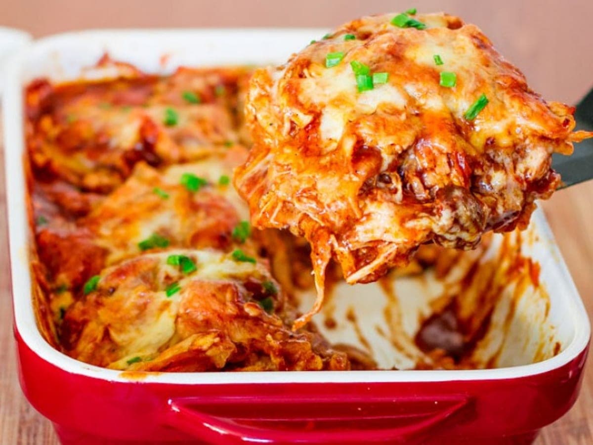 Chicken Enchilada Casserole — Mexican recipe