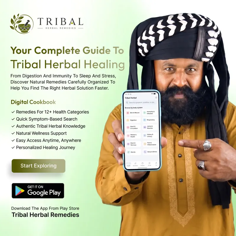 Elder in a black and white turban pointing at the app on his phone